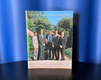 UNC Tar Heels 1989-1990 Media Guide - 120 Pages