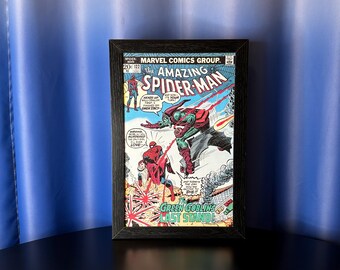 Vintage Spider-Man - The Amazing Spider-Man - Green Goblins Last Stand - Framed Wall Art Print - 19 X 13