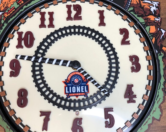 Lionel Train Clock 100th Anniversary missing Train That Circles Clock