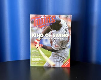 Minnesota Twins Magazine - September 1991 - Chili Davis on Cover - Rare!