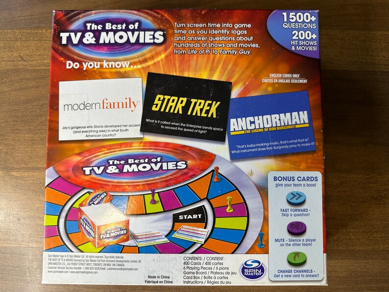 The Best of TV & Movies Trivia Game 1,500 Questions, 200 Shows Released in 2017 Etsy