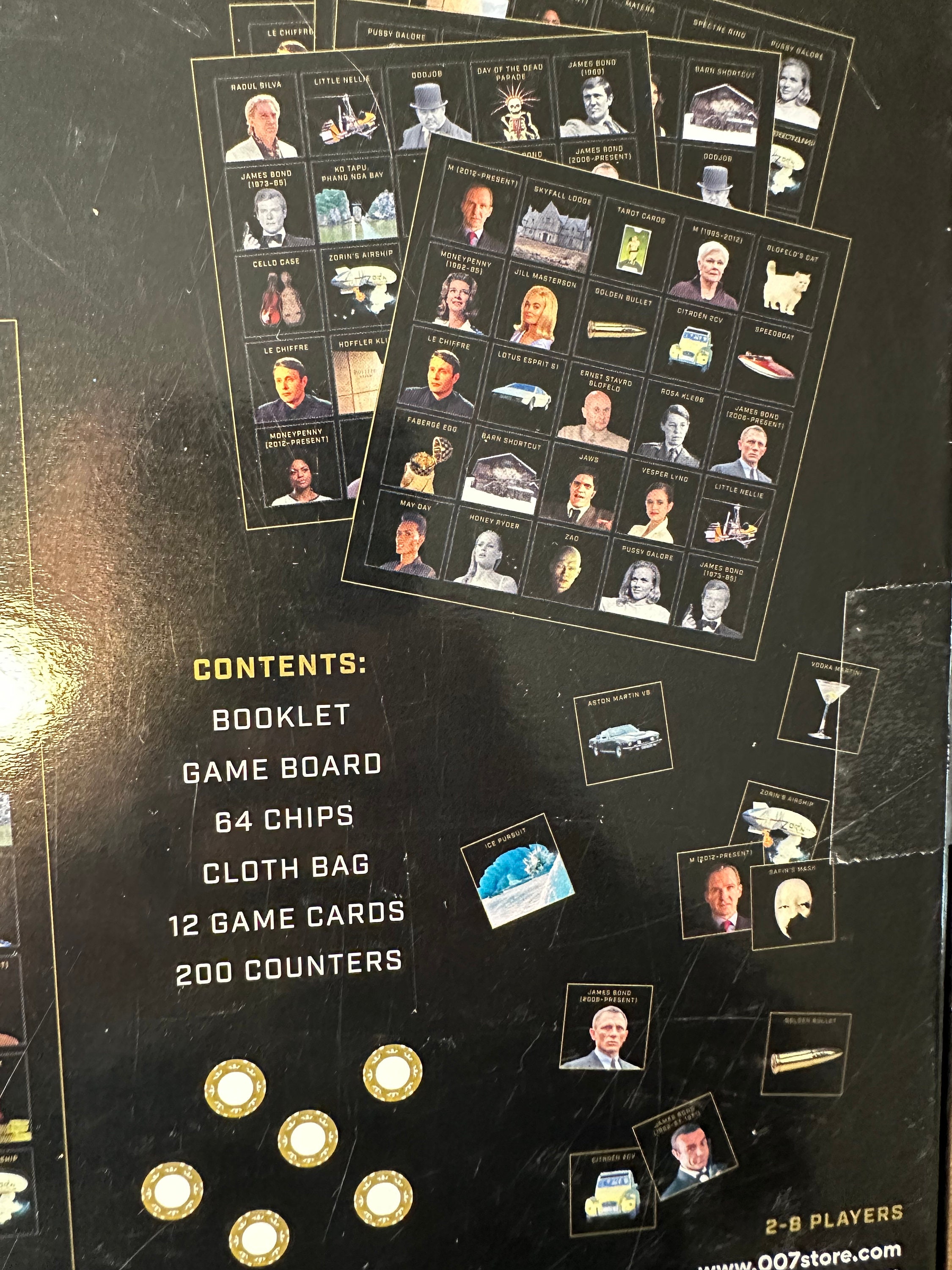 James Bond Bingo board Game GREAT Collectible for Any 007 Etsy