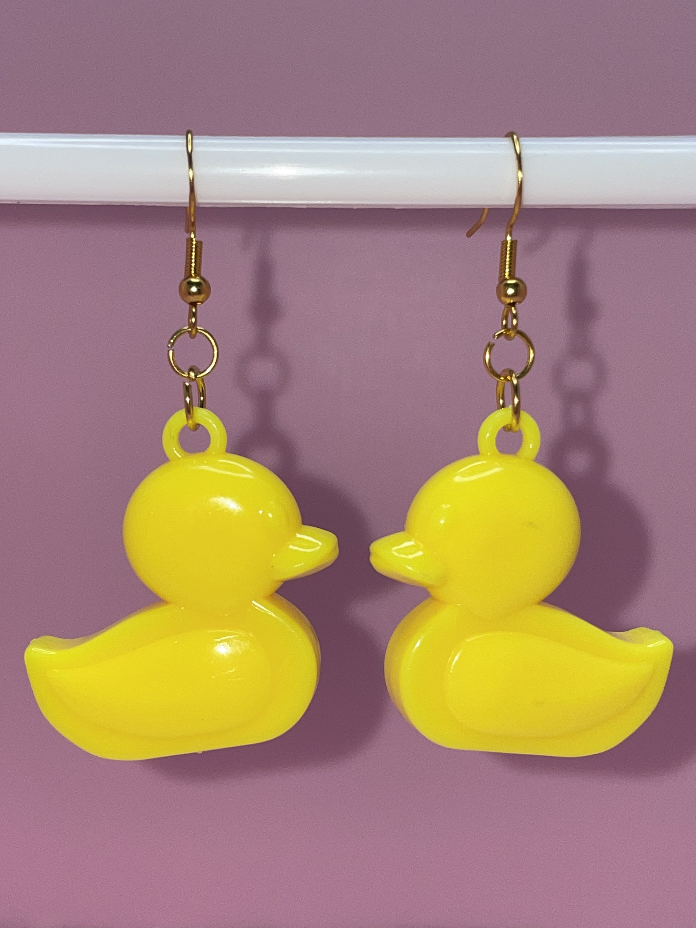 Rubber Duck Earrings/ Handmade With Love Etsy