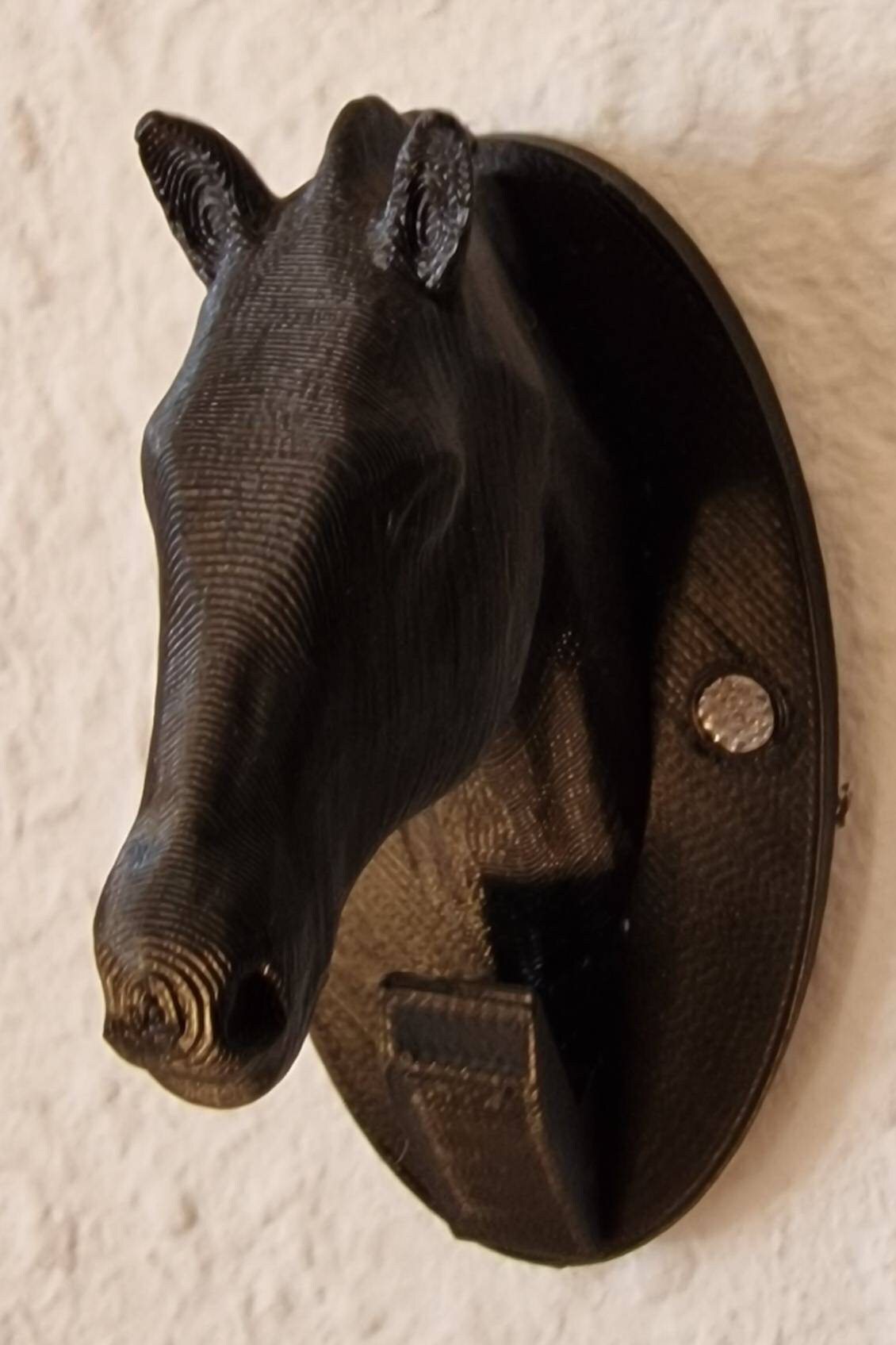 Crochet De Bride Tête De Cheval Perrys - Vert - Pour Salle D'attache