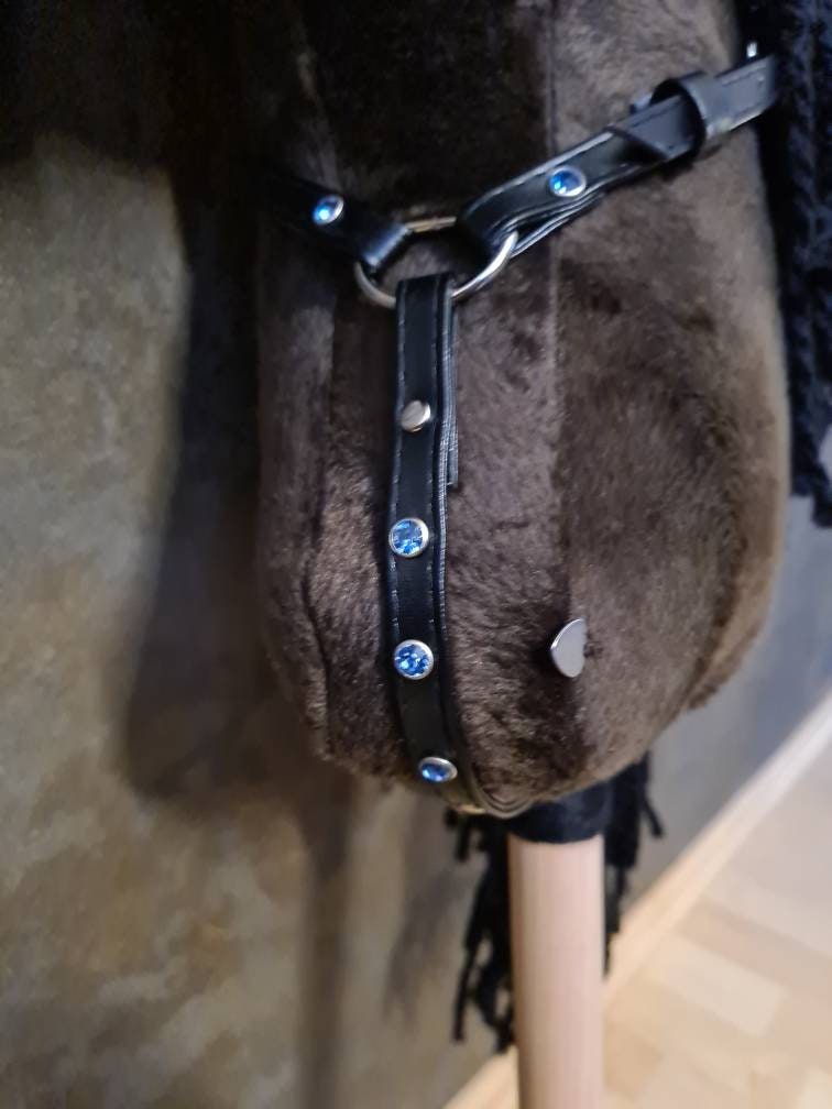 Ensemble bosal équitation perles sable avec rênes