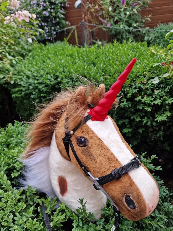 Corne De Licorne Blanche 15 Cm Avec Laçage Or - À Clipser - Déguisement