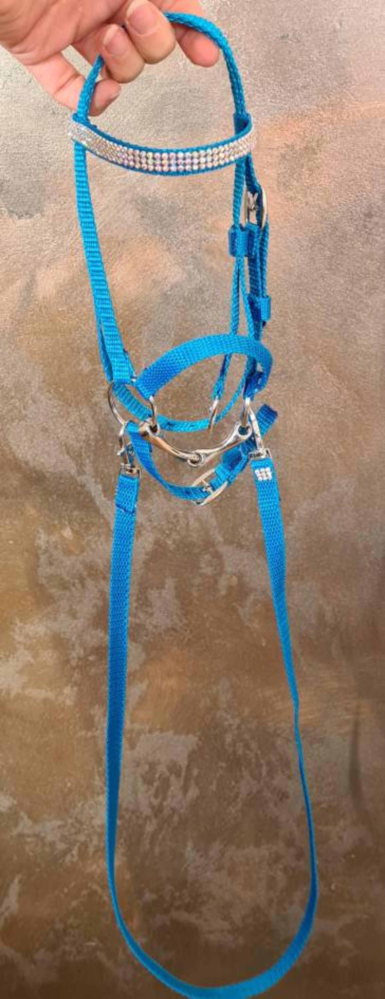 Hobby Horse Trense turquoise with glitter front belts and Etsy