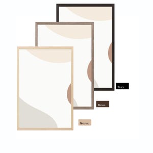 Marco de fotos de madera de 12x18 pulgadas sin paspartú: decoración de pared, frontal de plexiglás.