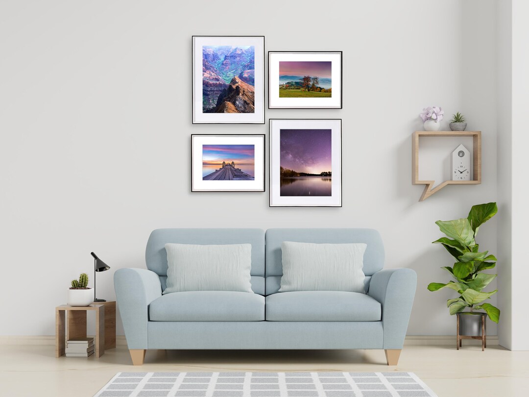 Wood Picture Photo Frame Black Wood Wall Frame With Mat for Etsy