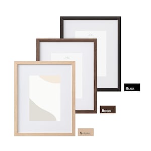 8x10 Wood Photo Frame with Mat: Wall Decor, Plexi Front