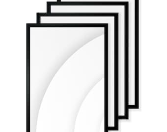 12x18 Black MDF Wood Picture Frame Plexiglass Front