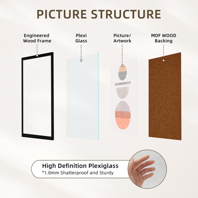 16x24 Black MDF Wood Picture Frame Plexiglass Front - Etsy