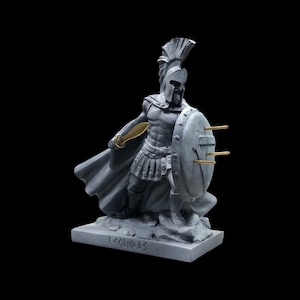 King Leonidas Statue 19cm | Greek Statue | King of Spartan | Ancient Greece | Warrior Statue | Leonidas Figurine | Spartan Leonidas | Roman