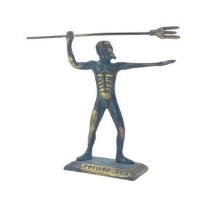 Poseidon 17×16cm | Poseidon Statue | Greek Statue | Ancient Greece | Handmade Bronze sculpture | Bronze Statue |