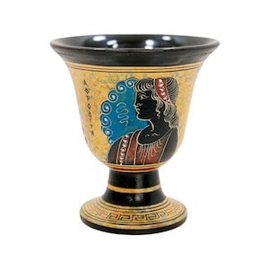 Pythagoras Cup 10.5 × 9.5cm Aphrodite mug Pythagorean Greedy cup Cup of Justice  Fair Cup Handmade in Greece Goddess of Beauty Cup For Wine