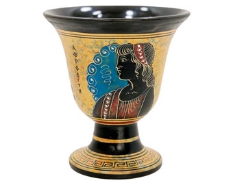 Pythagoras Cup: Aphrodite Mug, Fair Cup of Justice, Handmade Greek Decor