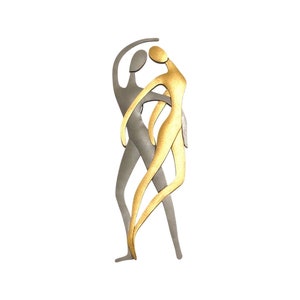 Metal Wall Art Dancers 40×13,5cm Wedding Gift  Unique Gift  Anniversary Gifts  Housewarming Gift  New Home Gift Modern Wall decor Wall art