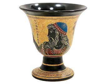 Pythagoras Cup - Handmade Greek Fair Cup of Justice (10.5 × 9.5cm)