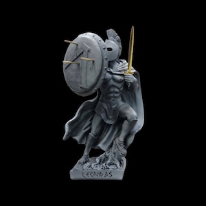 King of Spartan Leonidas Defender Statue 20 cm | Spartan King | Thermopylae | Warrior Statue |