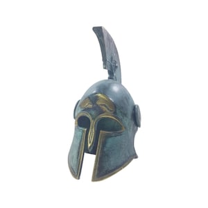 Helmets A Leonida 24×22cm | Greek Helmet | Museum Replica | Bronze Statue | Ancient Greece | War Helmet | Leonidas Helmet |