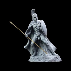 King of Spartan Leonidas Statue 30 cm | Spartan King | Thermopylae | Warrior Statue |