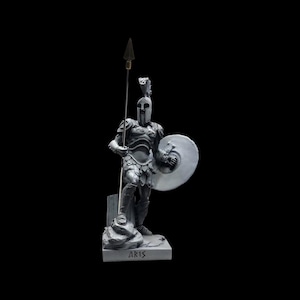 Mars - Ares Statue 22 cm | God of War | Greek Mythology | Greek Statue | Ares God | Ares Figurine | Ares Sculpture | Alabaster Statue |