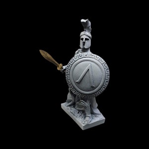 King of Spartan Leonidas Statue 16 cm | Spartan King | Thermopylae | Warrior Statue |
