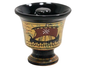 Handmade Pythagorean Mug – Fair Cup of Justice, Greek Art