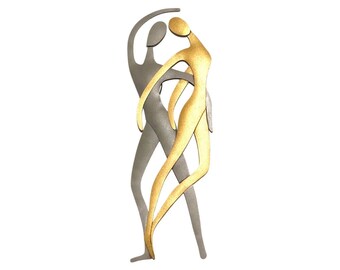 Metal Wall Art Dancers 27×9cm Wedding Gift  Unique Gift  Anniversary Gifts  Housewarming Gift  New Home Gift Modern Wall decor Wall art