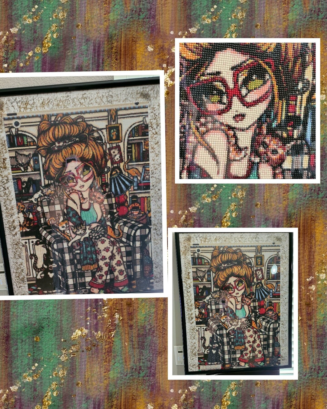 Crazy Cat Lady Diamond Painting Completed Diamond Art - Etsy