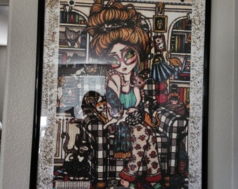 Crazy Cat Lady Diamond Painting Completed Diamond Art - Etsy