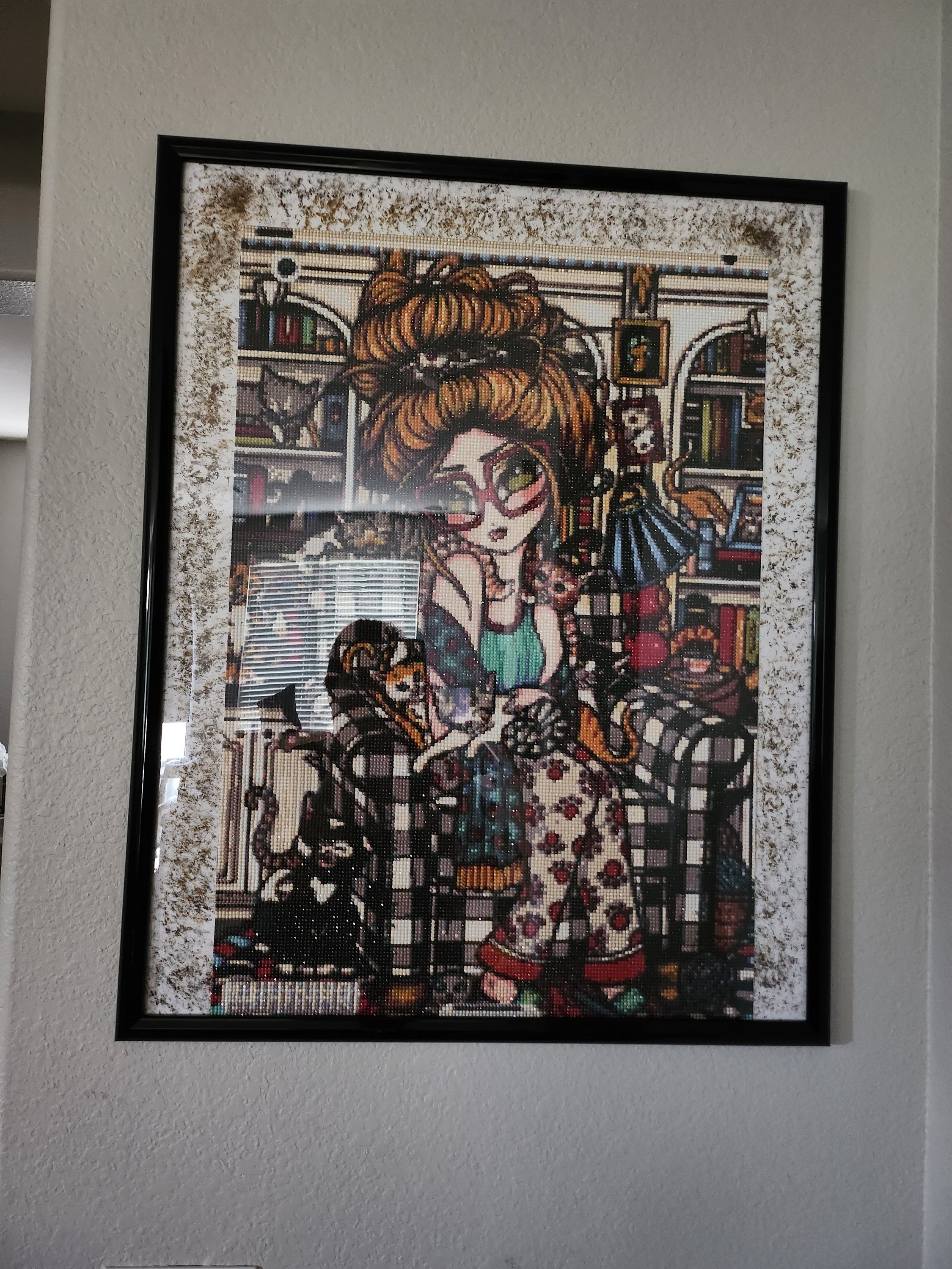 Crazy Cat Lady Diamond Painting Completed Diamond Art - Etsy