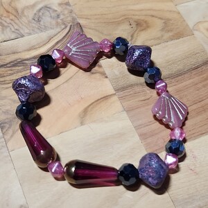 Czech glass beads stretchy bracelet