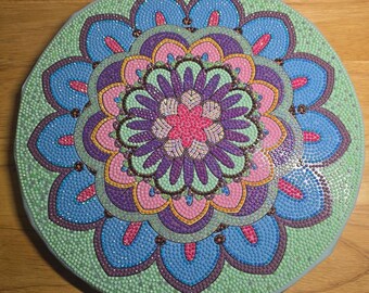 Mandala Pattern | Completed Round Diamond Art