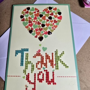 Diamond Painting Thank You card