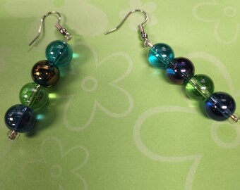 Glass Bead Earrings - Etsy