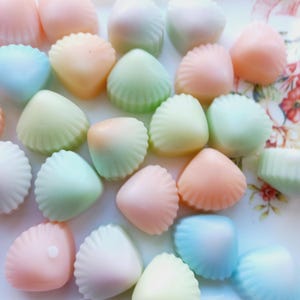50 pcs Mini soap, Shells, Sea Beach gifts, Bulk soap, Sea theme,  Sea party, Guest soap, Children&#39;s shower, Small soap.
