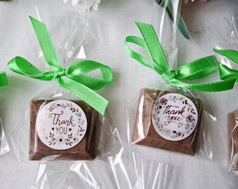 Mini jabones de glicerina con chocolate para bodas, baby showers y fiestas (20 unidades)