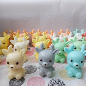 Mini Gifts, Deer Soap, Forest Animal Souvenirs, Christmas Soap Gift, Stocking Stuffer.