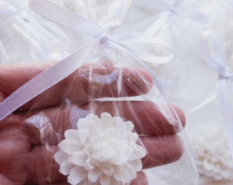 50 pcs Mini flower soap, scented, Wedding soap, Children&#39;s party gift, Guest soap Thank you gift.