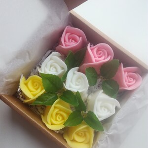 Mother&#39;s Day gift, Rose box, Valentine&#39;s Day gift, Natural, Decorative soap