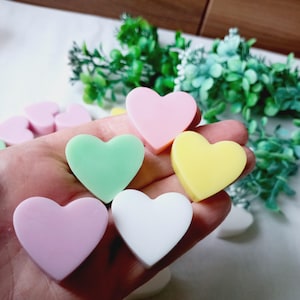 20 mini jabones con forma de corazón, obsequios para invitados, obsequios de agradecimiento, bodas, jabón de novia, jabón para bebés.