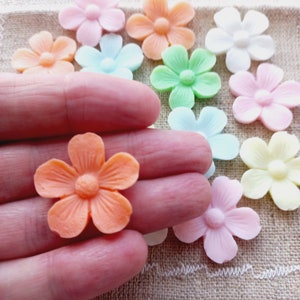 Mini flower soap, bulk, wedding soap, guest soap, baby soap, travel mini soap.