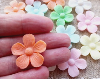 Mini flower soap, bulk, wedding soap, guest soap, baby soap, travel mini soap.