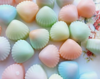 Mini soap sea shells, Wedding thanksgiving gift, Bulk soap, Baby soap,  Bath decor, Travel soap