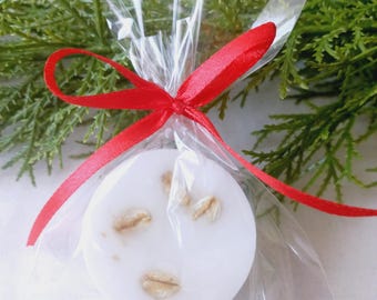 Jabón de glicerina y avena, mini obsequios para despedidas de soltera, bodas y pequeñas barras de jabón artesanales (20 unidades).