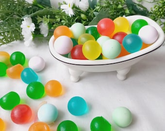 Mini Soap Balls: Organic Essential Oils, Party Favors (Set of 50)