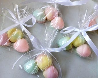 10 Seashell Soap Sets Favors, Wedding Guest Favors, Seashell Gift Soaps for Guests in Bulk, Thank You Gifts for Guests at a Beach Party.