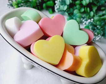 40 pcs mini aromatic heart soap, bulk soap, unpacked, wedding, bridal soap, baby soap,  gifts for guests, thank you gifts.
