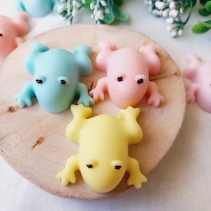 Green Frog Party, baby soaps, Gender reveal party favors,  Childrens  party,  Shower gift, Mini soap favors, Animal themed soap, Set 5 pcs.